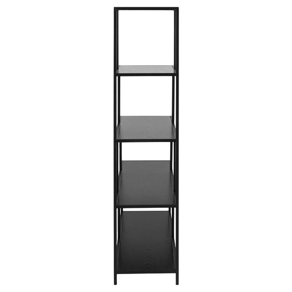 Regał schodkowy Seaford czarny - ACTONA